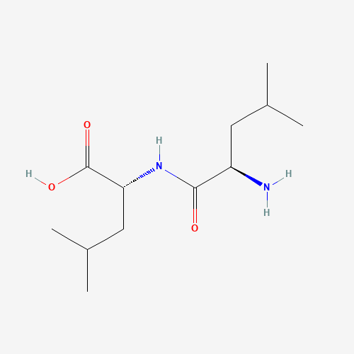 38689-30-4 (2R)-2-[[(2R)-2-amino-4-methylpentanoyl]amino]-4-methylpentanoic acid chemical structure
