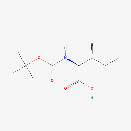 35264-07-4 (2S,3R)-3-methyl-2-[(2-methylpropan-2-yl)oxycarbonylamino]pentanoic acid chemical structure