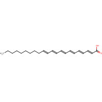 25167-62-8 (2E,4E,6E,8E,10E,12E)-docosa-2,4,6,8,10,12-hexaenoic acid chemical structure