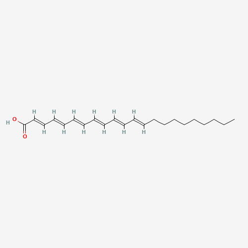 25167-62-8 (2E,4E,6E,8E,10E,12E)-docosa-2,4,6,8,10,12-hexaenoic acid chemical structure
