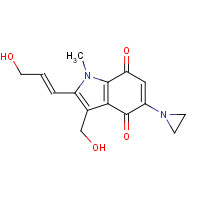 114560-48-4 5-(aziridin-1-yl)-3-(hydroxymethyl)-2-[(E)-3-hydroxyprop-1-enyl]-1-methylindole-4,7-dione chemical structure