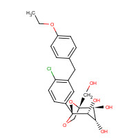 1210344-57-2 (1S,2S,3S,4R,5S)-5-[4-chloro-3-[(4-ethoxyphenyl)methyl]phenyl]-1-(hydroxymethyl)-6,8-dioxabicyclo[3.2.1]octane-2,3,4-triol chemical structure