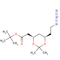 682356-88-3 tert-butyl 2-[(4R,6R)-6-(2-azidoethyl)-2,2-dimethyl-1,3-dioxan-4-yl]acetate chemical structure