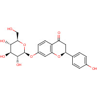 5088-75-5 (2S)-2-(4-hydroxyphenyl)-7-[(2S,3R,4S,5S,6R)-3,4,5-trihydroxy-6-(hydroxymethyl)oxan-2-yl]oxy-2,3-dihydrochromen-4-one chemical structure