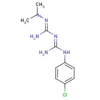 500-92-5 (1E)-1-[amino-(4-chloroanilino)methylidene]-2-propan-2-ylguanidine chemical structure