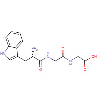 20762-31-6 2-[[2-[[(2S)-2-amino-3-(1H-indol-3-yl)propanoyl]amino]acetyl]amino]acetic acid chemical structure