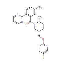 1088991-73-4 [(2R,5R)-5-[(5-fluoropyridin-2-yl)oxymethyl]-2-methylpiperidin-1-yl]-(5-methyl-2-pyrimidin-2-ylphenyl)methanone chemical structure