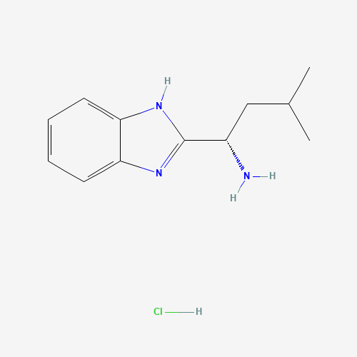 1234883-32-9 (1S)-1-(1H-benzimidazol-2-yl)-3-methylbutan-1-amine;hydrochloride chemical structure