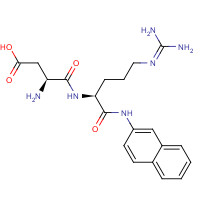 51528-58-6 (3S)-3-amino-4-[[(2S)-5-(diaminomethylideneamino)-1-(naphthalen-2-ylamino)-1-oxopentan-2-yl]amino]-4-oxobutanoic acid chemical structure