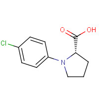61898-80-4 (2S)-1-(4-chlorophenyl)pyrrolidine-2-carboxylic acid chemical structure