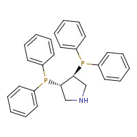 145693-67-0 [(3S,4S)-4-diphenylphosphanylpyrrolidin-3-yl]-diphenylphosphane chemical structure