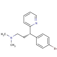 132-21-8 (3S)-3-(4-bromophenyl)-N,N-dimethyl-3-pyridin-2-ylpropan-1-amine chemical structure