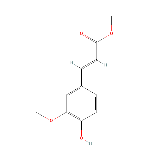 22329-76-6 methyl (E)-3-(4-hydroxy-3-methoxyphenyl)prop-2-enoate chemical structure