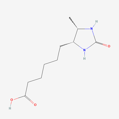 533-48-2 6-[(4R,5S)-5-methyl-2-oxoimidazolidin-4-yl]hexanoic acid chemical structure