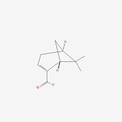 18486-69-6 (1S,5R)-6,6-dimethylbicyclo[3.1.1]hept-3-ene-4-carbaldehyde chemical structure