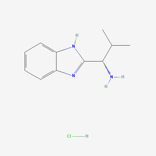 184685-11-8 (1S)-1-(1H-benzimidazol-2-yl)-2-methylpropan-1-amine;hydrochloride chemical structure