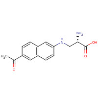 1185251-08-4 (2S)-3-[(6-acetylnaphthalen-2-yl)amino]-2-aminopropanoic acid chemical structure
