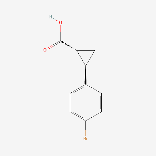 31501-85-6 (1R,2R)-2-(4-bromophenyl)cyclopropane-1-carboxylic acid chemical structure