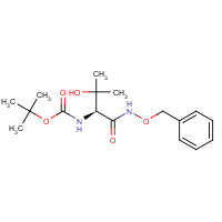 102507-19-7 tert-butyl N-[(2S)-3-hydroxy-3-methyl-1-oxo-1-(phenylmethoxyamino)butan-2-yl]carbamate chemical structure