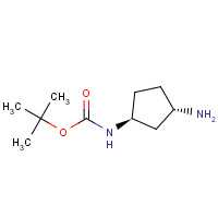 645400-44-8 tert-butyl N-[(1S,3S)-3-aminocyclopentyl]carbamate chemical structure