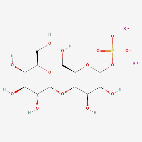 104808-98-2 dipotassium;[(3R,4R,5S,6R)-3,4-dihydroxy-6-(hydroxymethyl)-5-[(2R,3R,4S,5S,6R)-3,4,5-trihydroxy-6-(hydroxymethyl)oxan-2-yl]oxyoxan-2-yl] phosphate chemical structure