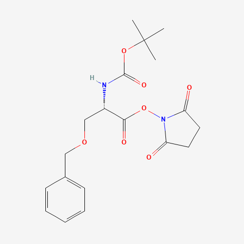 13650-73-2 (2,5-dioxopyrrolidin-1-yl) (2S)-2-[(2-methylpropan-2-yl)oxycarbonylamino]-3-phenylmethoxypropanoate chemical structure