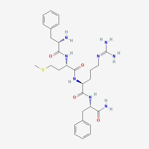 64190-70-1 (2S)-N-[(2S)-1-amino-1-oxo-3-phenylpropan-2-yl]-2-[[(2S)-2-[[(2S)-2-amino-3-phenylpropanoyl]amino]-4-methylsulfanylbutanoyl]amino]-5-(diaminomethylideneamino)pentanamide chemical structure