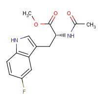 114872-80-9 methyl (2R)-2-acetamido-3-(5-fluoro-1H-indol-3-yl)propanoate chemical structure