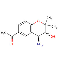 175133-79-6 1-[(3R,4S)-4-amino-3-hydroxy-2,2-dimethyl-3,4-dihydrochromen-6-yl]ethanone chemical structure