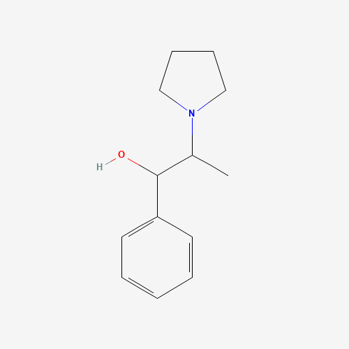 56571-91-6 (1S,2R)-1-phenyl-2-pyrrolidin-1-ylpropan-1-ol chemical structure