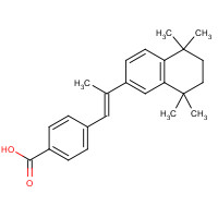71441-28-6 4-[(E)-2-(5,5,8,8-tetramethyl-6,7-dihydronaphthalen-2-yl)prop-1-enyl]benzoic acid chemical structure