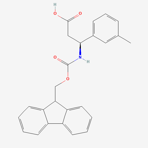 501015-27-6 (3S)-3-(9H-fluoren-9-ylmethoxycarbonylamino)-3-(3-methylphenyl)propanoic acid chemical structure