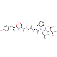 75644-90-5 (2S,3R)-2-[[(2S)-2-[[(2S)-2-[[2-[[(2R)-2-[[(2S)-2-amino-3-(4-hydroxyphenyl)propanoyl]amino]-3-hydroxypropanoyl]amino]acetyl]amino]-3-phenylpropanoyl]amino]-4-methylpentanoyl]amino]-3-hydroxybutanoic acid chemical structure