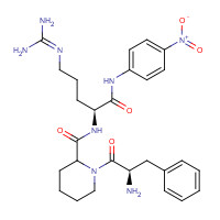115388-96-0 1-[(2R)-2-amino-3-phenylpropanoyl]-N-[(2S)-5-(diaminomethylideneamino)-1-(4-nitroanilino)-1-oxopentan-2-yl]piperidine-2-carboxamide chemical structure