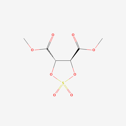 127854-46-0 dimethyl (4S,5S)-2,2-dioxo-1,3,2-dioxathiolane-4,5-dicarboxylate chemical structure
