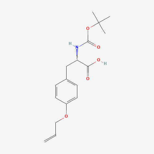 127132-38-1 (2S)-2-[(2-methylpropan-2-yl)oxycarbonylamino]-3-(4-prop-2-enoxyphenyl)propanoic acid chemical structure