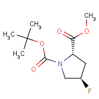 203866-18-6 1-O-tert-butyl 2-O-methyl (2S,4R)-4-fluoropyrrolidine-1,2-dicarboxylate chemical structure