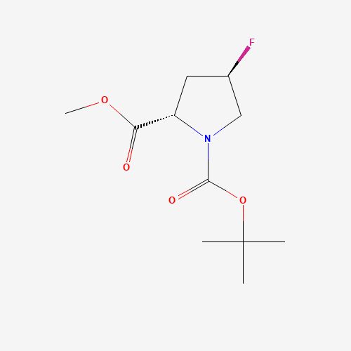 203866-18-6 1-O-tert-butyl 2-O-methyl (2S,4R)-4-fluoropyrrolidine-1,2-dicarboxylate chemical structure