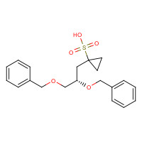 1259007-44-7 1-[(2S)-2,3-bis(phenylmethoxy)propyl]cyclopropane-1-sulfonic acid chemical structure