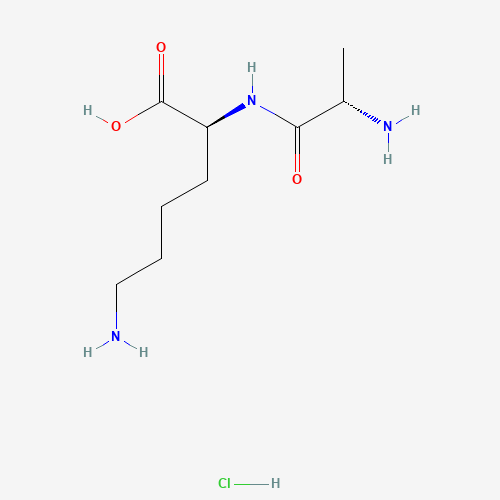 68973-27-3 (2S)-6-amino-2-[[(2S)-2-aminopropanoyl]amino]hexanoic acid;hydrochloride chemical structure