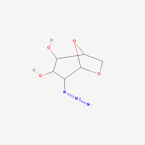 67546-20-7 (1R,2S,3R,4R,5R)-4-azido-6,8-dioxabicyclo[3.2.1]octane-2,3-diol chemical structure