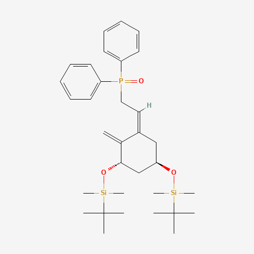 81522-68-1 tert-butyl-[(1R,3S,5Z)-3-[tert-butyl(dimethyl)silyl]oxy-5-(2-diphenylphosphorylethylidene)-4-methylidenecyclohexyl]oxy-dimethylsilane chemical structure