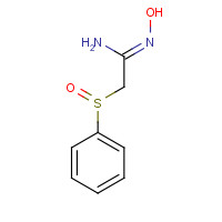 17665-59-7 2-(benzenesulfinyl)-N'-hydroxyethanimidamide chemical structure