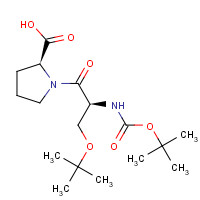 141106-60-7 (2S)-1-[(2S)-3-[(2-methylpropan-2-yl)oxy]-2-[(2-methylpropan-2-yl)oxycarbonylamino]propanoyl]pyrrolidine-2-carboxylic acid chemical structure