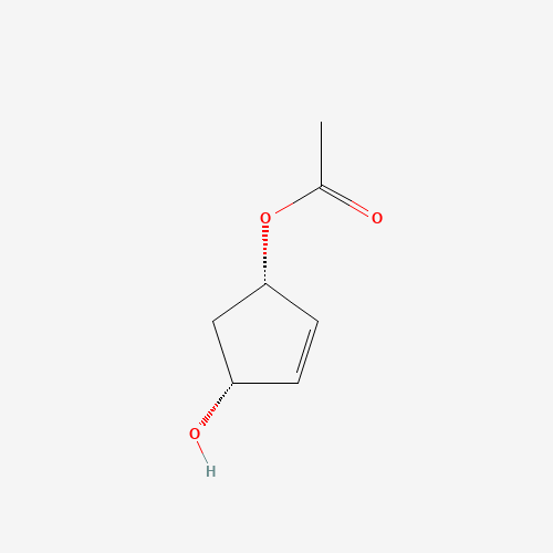 60176-77-4 [(1S,4R)-4-hydroxycyclopent-2-en-1-yl] acetate chemical structure