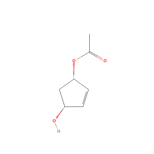 60176-77-4 [(1S,4R)-4-hydroxycyclopent-2-en-1-yl] acetate chemical structure