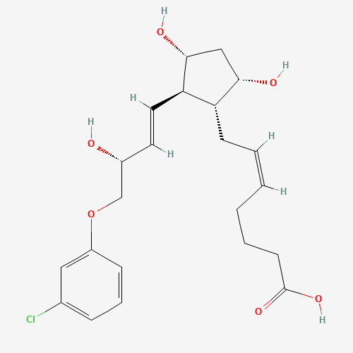 40665-92-7 (Z)-7-[(1R,2R,3R,5S)-2-[(E,3R)-4-(3-chlorophenoxy)-3-hydroxybut-1-enyl]-3,5-dihydroxycyclopentyl]hept-5-enoic acid chemical structure