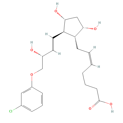 40665-92-7 (Z)-7-[(1R,2R,3R,5S)-2-[(E,3R)-4-(3-chlorophenoxy)-3-hydroxybut-1-enyl]-3,5-dihydroxycyclopentyl]hept-5-enoic acid chemical structure