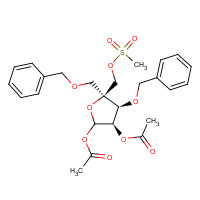 221229-65-8 [(3R,4S,5S)-2-acetyloxy-5-(methylsulfonyloxymethyl)-4-phenylmethoxy-5-(phenylmethoxymethyl)oxolan-3-yl] acetate chemical structure