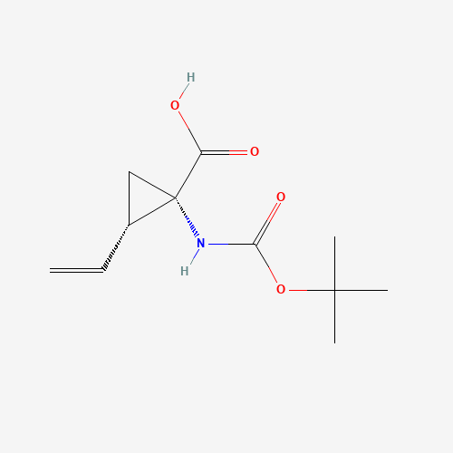 259221-77-7 (1S,2S)-2-ethenyl-1-[(2-methylpropan-2-yl)oxycarbonylamino]cyclopropane-1-carboxylic acid chemical structure